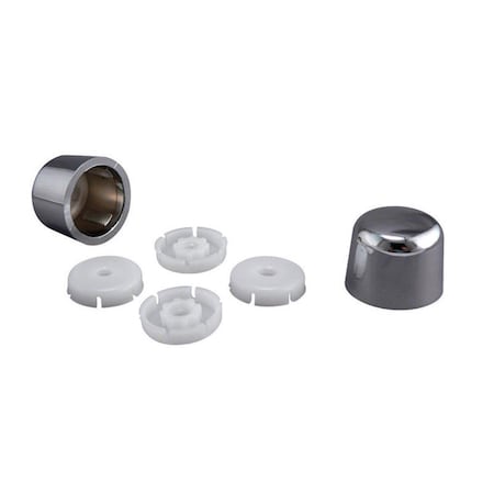 Bedding Beyond PP835-30PCL Toilet Bolt Caps Chrome BE716653